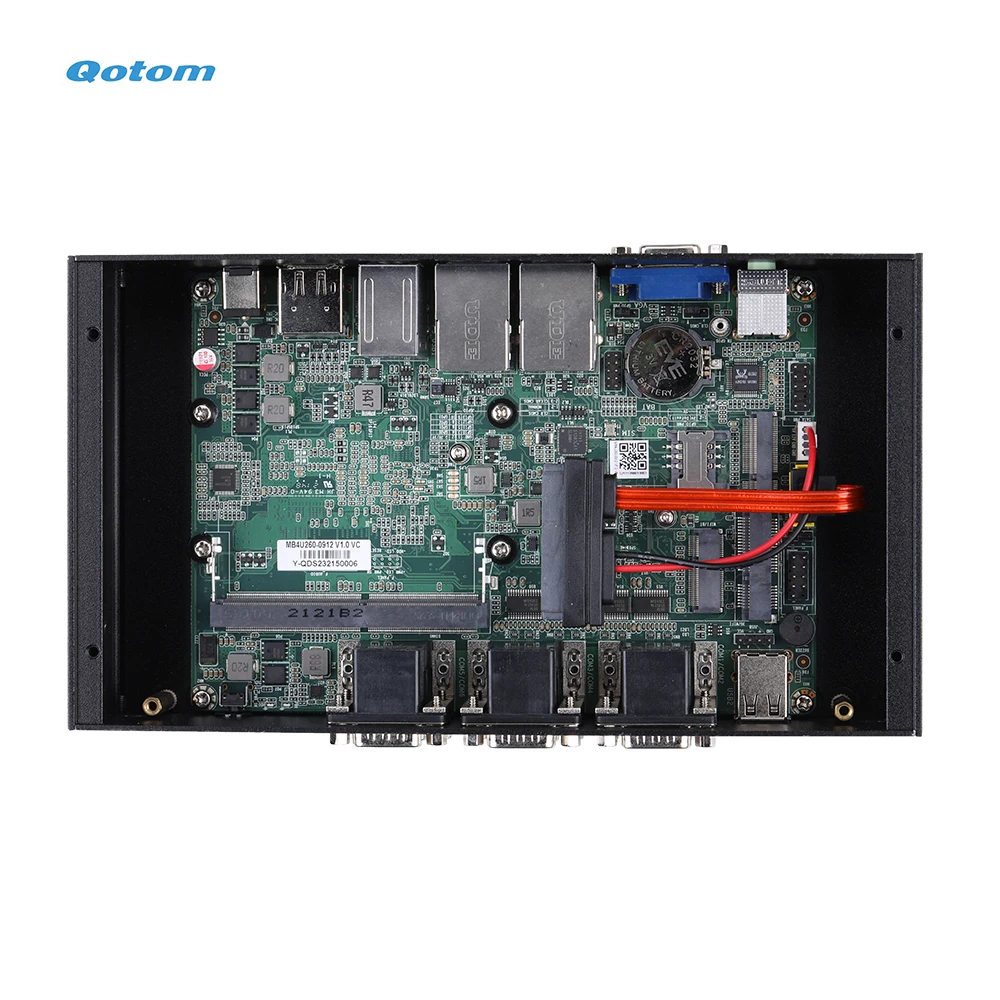 Imagem -04 - com Processador Core I710710u Integrado 12m Cache Núcleos até 470 Ghz Qotom Fanless Mini pc Industrial Core i7 Q1077x