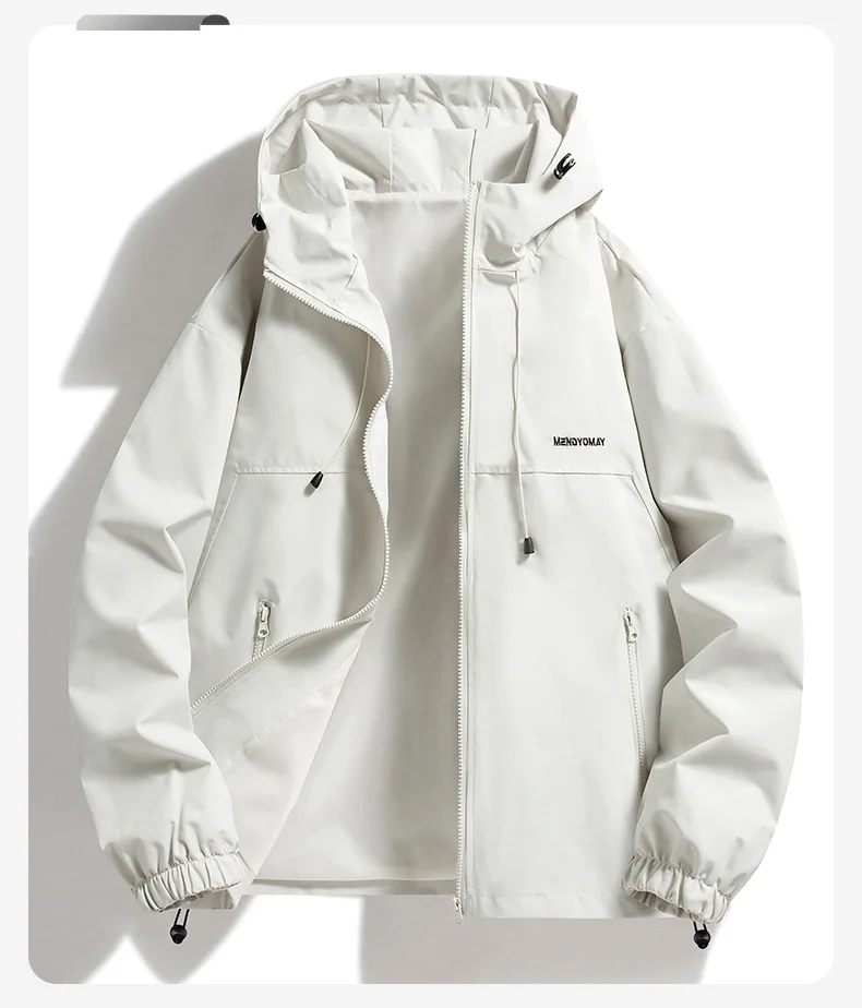 Unisex-Wanderjacken, wasserdicht, winddicht, für Frühling und Herbst, Trekkingjacke, Damen-Windjacke, Outdoor-Angel- und Campingjacke, Paarjacken. – Detail 11