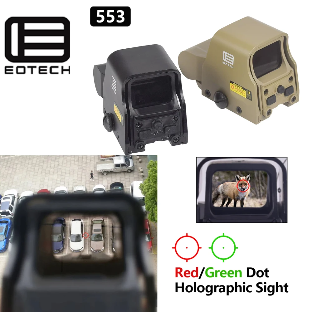 Eotech Holographic Red Dot Sight 558 551 552 553 G33 G43 G45 Sight Fixed 3X 5X Magnifier Riflescopes 20mm Rail Optics Scope view 6