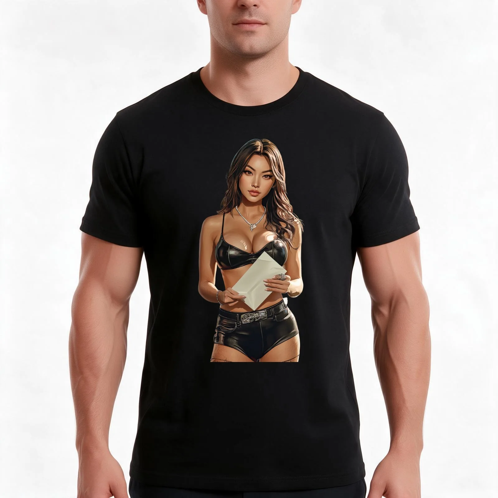 The courier T-Shirt Summer Casual Cotton Tee Oversized Streetwear Tops Vintage Graphic Print Loose Fit Short Sleeve