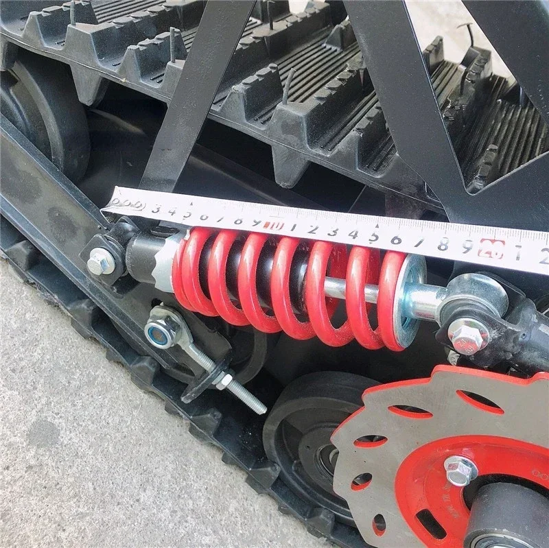 2 Wheels Pit Bike Dirt Bike Sled Sleigh Ski and Rear Wheel Rear Tracks for Go Kart UTV  ATV Snow Sand Snowmobile Tracks - view 4