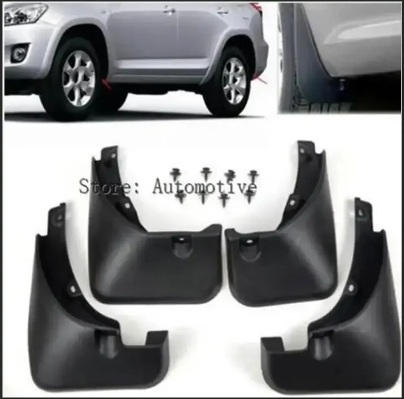 

Новые высококачественные резиновые 4х Брызговики для Toyota Rav4 2,4 2006 2007 2008 2009 2010 Черный