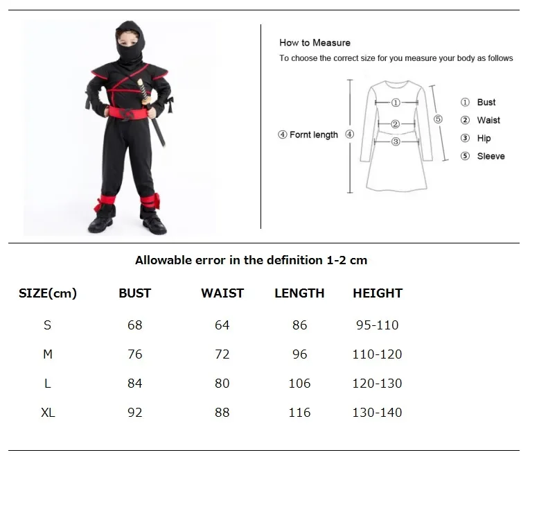 Costume da bambino di Halloween ragazzi killer Cosplay Party Fantsia Jumpusit Outfit