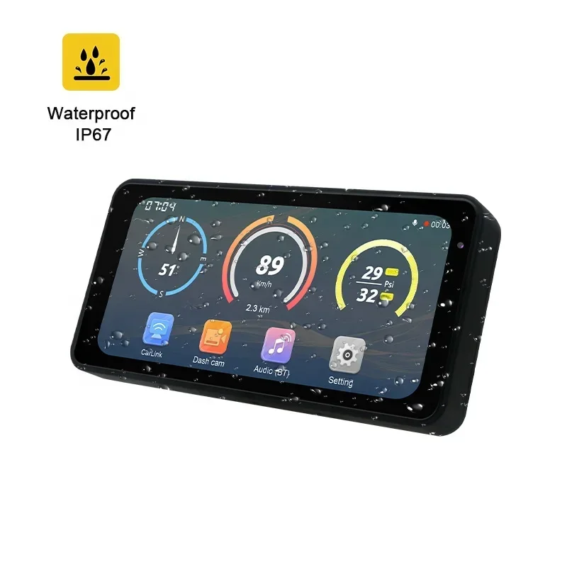 new waterproof 6.86inch motorcycle carplay  motorcycle carplay waterproof touch screen motorbike carplay