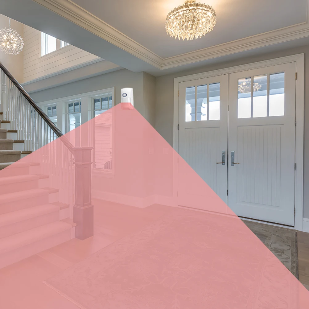 1pc Infrared Alarm Body Compact Home Security Sensor For Indoor Safety White Lightweight Motion Detection With Audible