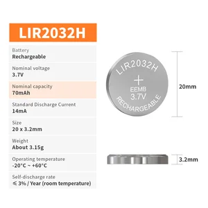 10ベストセールスLIR2032充電式バッテリー-7