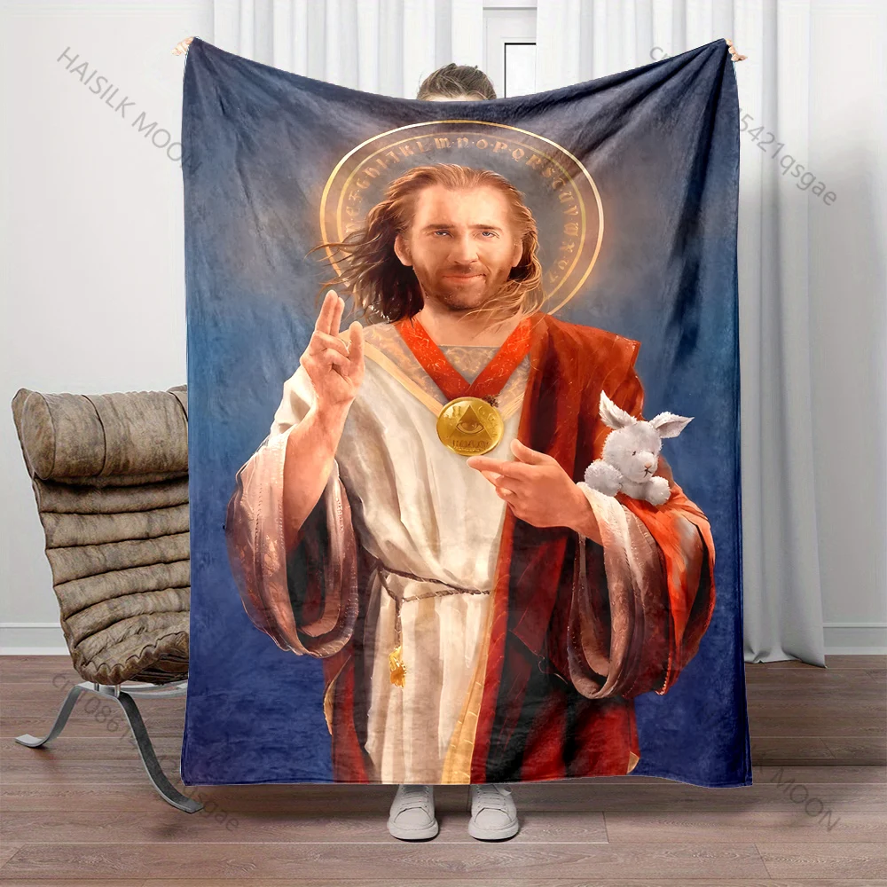 

Multi Size Interesting Cage Icon Images Blanket Flannel Material Soft Warm for All Seasons, Home Outdoor Camping Picnics RV