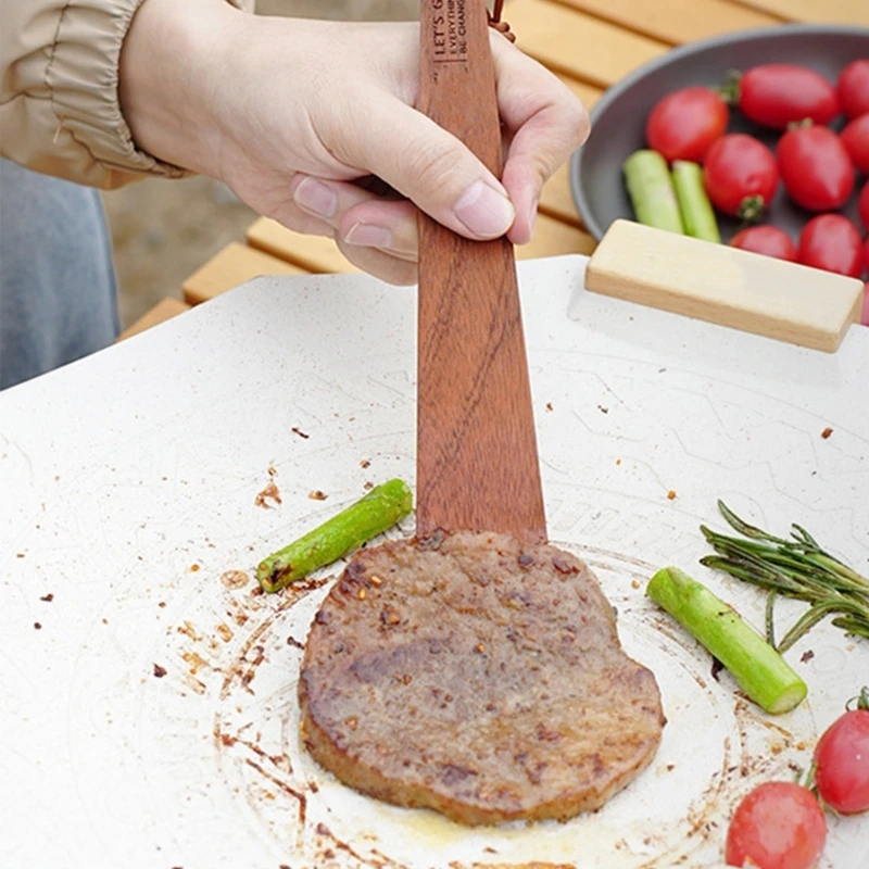 Kompakte Holzküchenwerkzeug hohe Temperaturen Widerstand Kochen Spatel