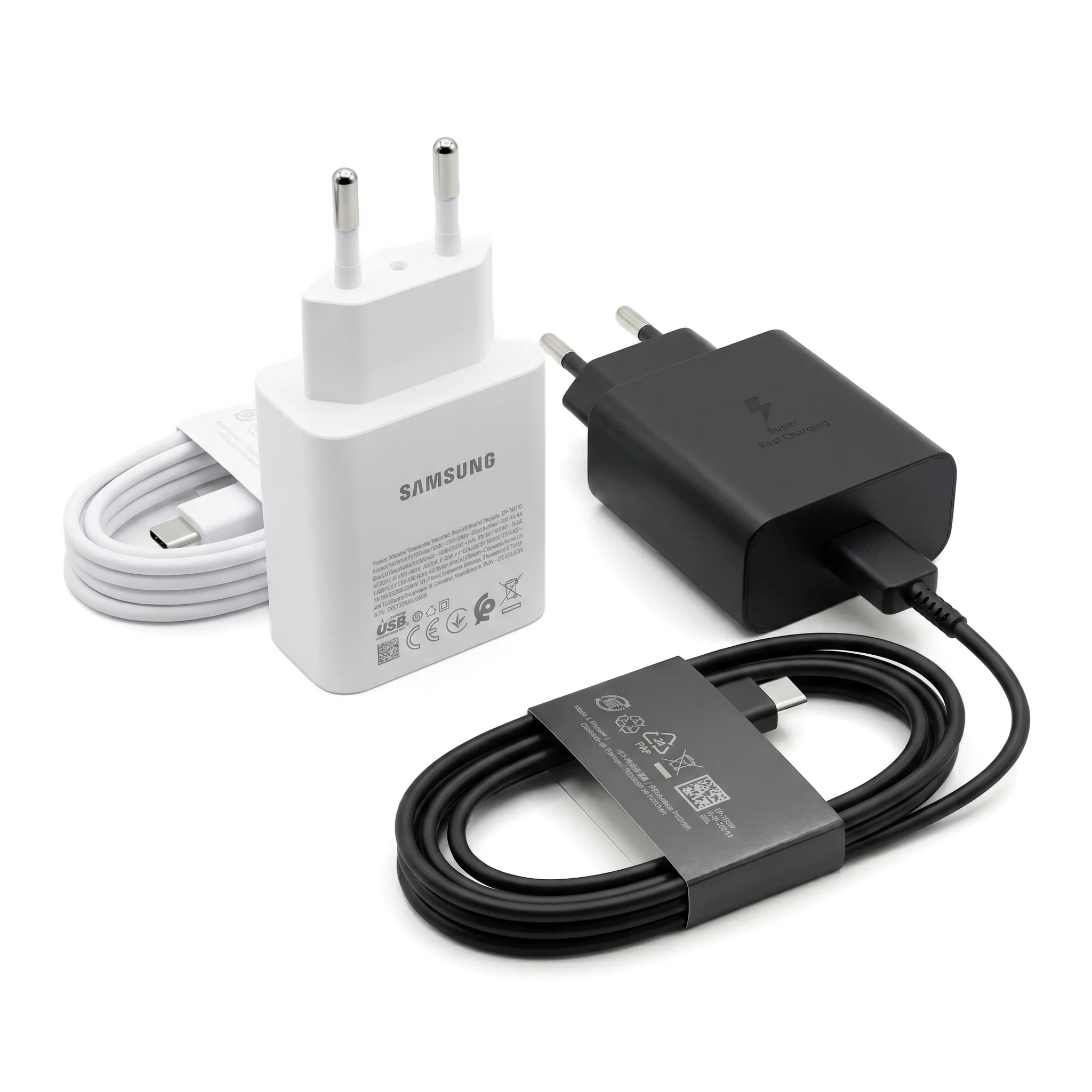 Cargador Original Samsung de 60W Tipo C, Cargador Rápido PD de 45W 25W para Teléfono Samsung Galaxy S26 S25 S24 S23 S22 Ultra Plus S21 A54