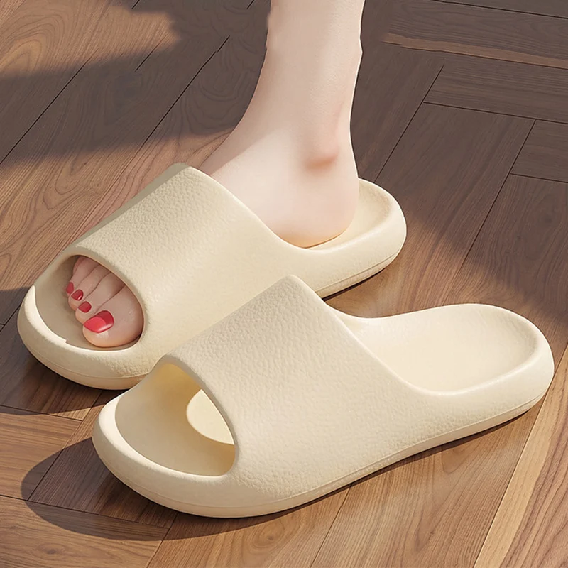 

Lightweight Eva Soft Sole Home Slippers Women Anti Slip Indoor Bathroom Slides Woman Comfortable Flat Heel Beach Flip Flops 45