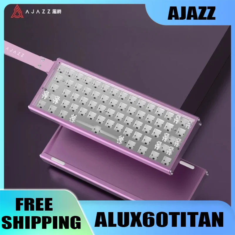 

Ajazz ALUX60 TITAN 8000HZ Проводная алюминиевая механическая клавиатура с ЧПУ, клавиши с возможностью горячей замены, индивидуальные оси, комплект клавиатуры RT 512k