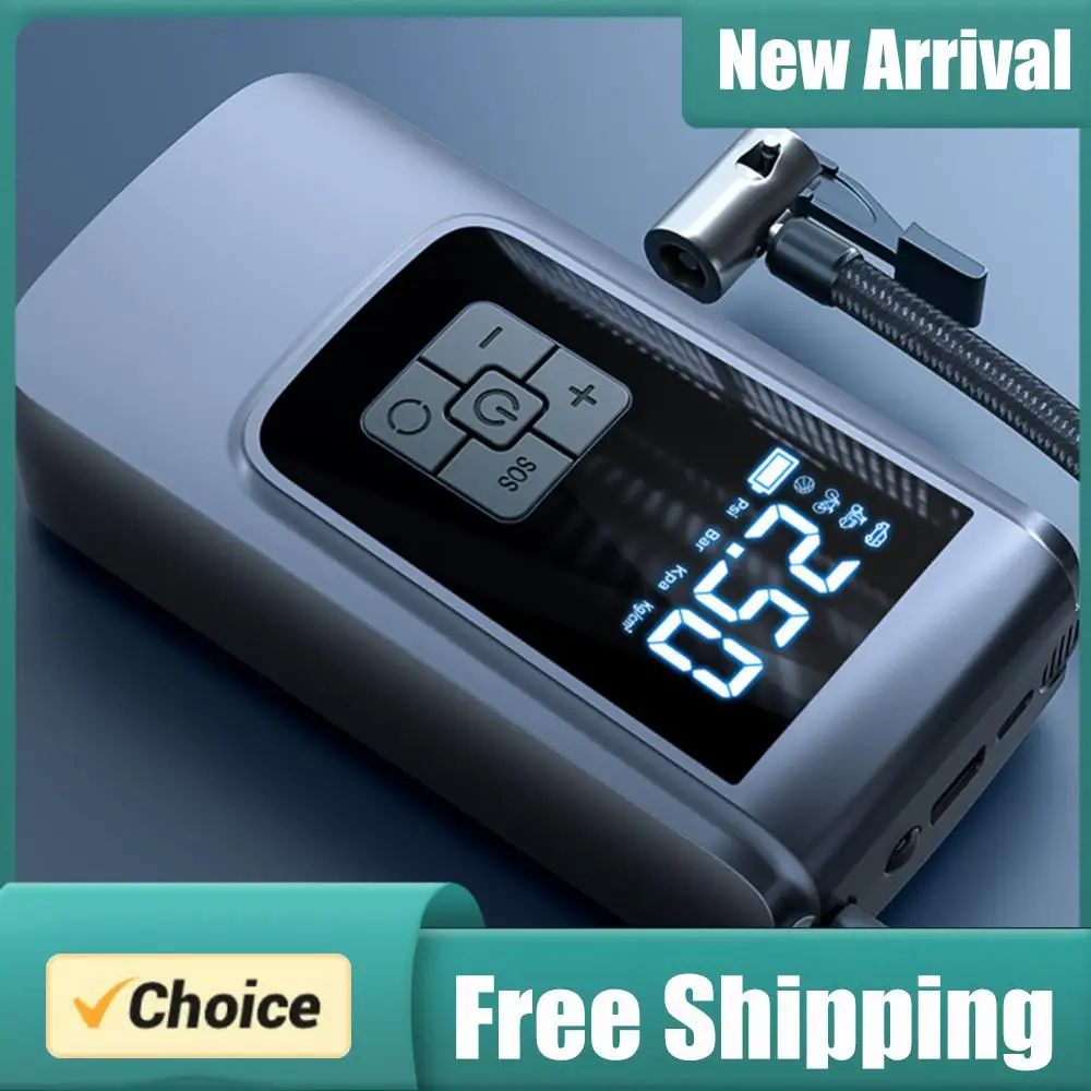 

Умный воздушный компрессор 7.4/12В, цифровой насос 150PSI, беспроводной автомобильный компрессор для накачки шин, для автомобилей, грузовиков, мотоциклов, мячей