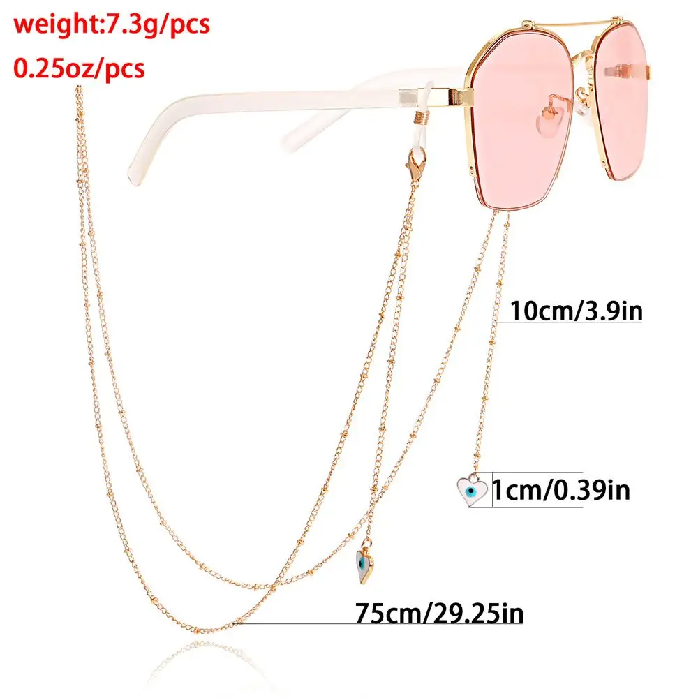 Adjustable Anti Slip Pearl Eyeglass Chain Sunglasses Antiskid Losing Chain Mask Strap Glasses Chain Face Mask Lanyard Neck Chain