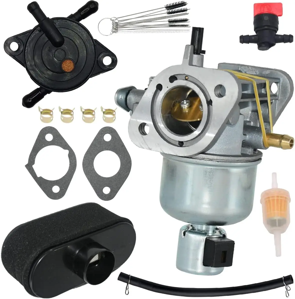 15004-0827 Carburetor Fit for Kawasaki Specific FS481V FH580V  FS600V Engine 15004-7053 15004-0818 With Air Filter & Fuel Pump