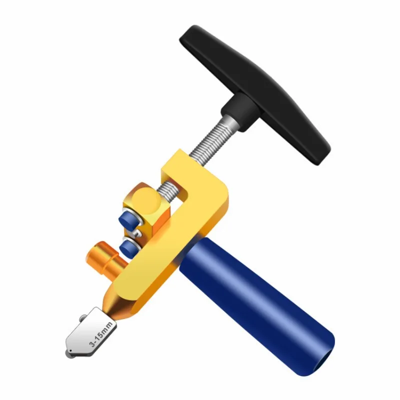 two in one integrated glass tile cutter tile breaking push cutting tool with replacement blade