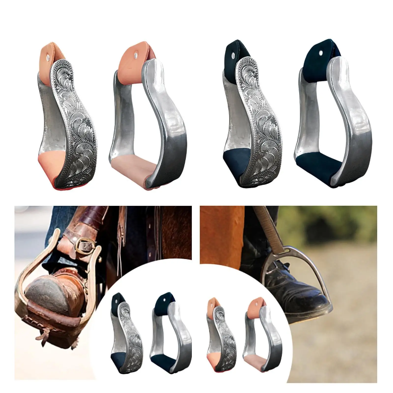 Estribo Mini fácil de llevar, accesorios estables, herramienta portátil antideslizante para montar a caballo, para entusiastas del vaquero ecuestre