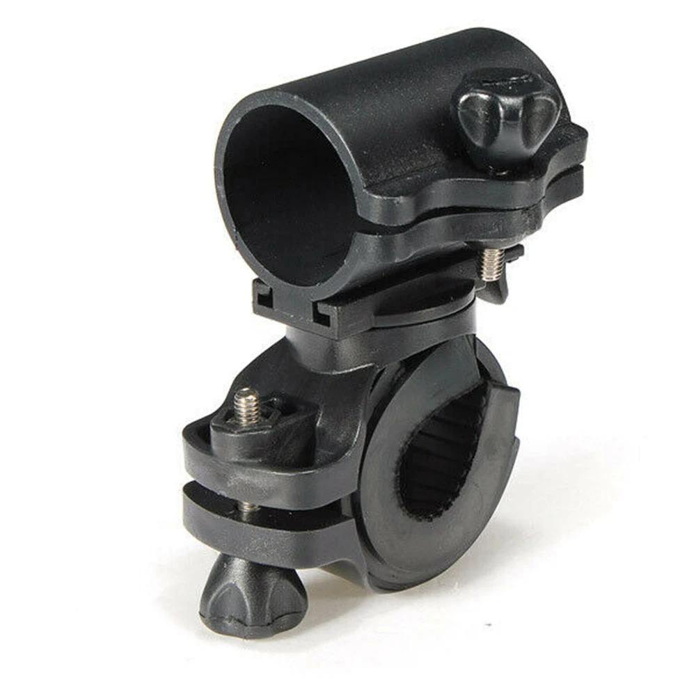 Torch Clamp Lamp Clip Mount Clip Bicycle Flashlight Mount Flashlight Holder 360 degrees ABS Accessories Black Quick-release