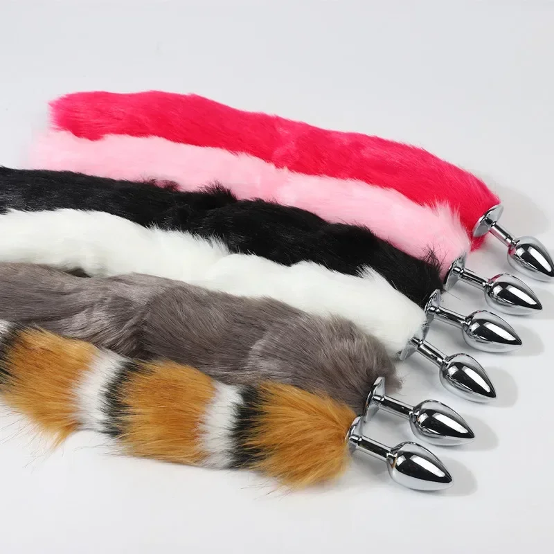 Sexy Fox Tail Anal Plug Metalowe produkty dla dorosłych Cosplay Sex Toys Dla kobiet Mężczyźni Anal Butt Plug Gry dla dorosłych Zabawka dla par 18