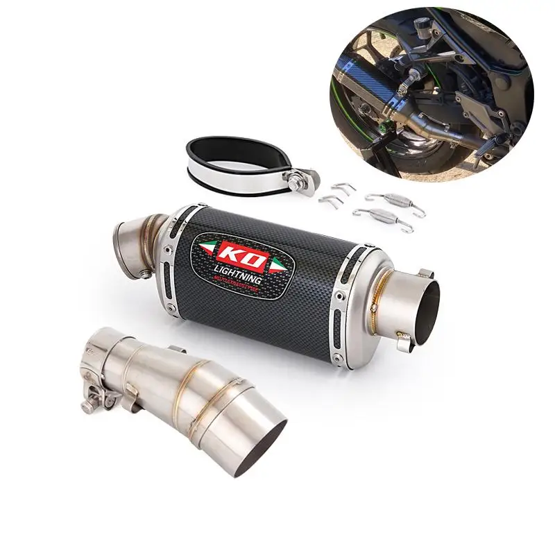 

For Kawasaki Ninja300 Ninja250 Z250 2013-2016 Motorcycle Mid Exhaust Link Pipe Connect 51mm Muffler Stainless Steel Escape