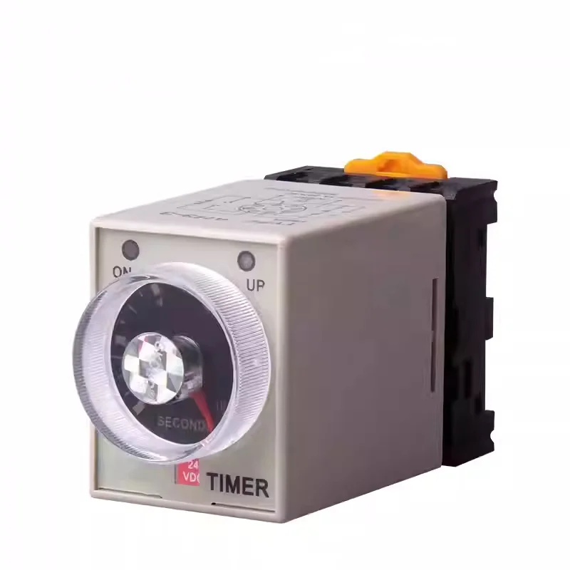 AC 36V 110V 220V 380V DC 24V Delay Timer Time Relay 0~60 Seconds 0~60 Minutes AH3-3 with socket base