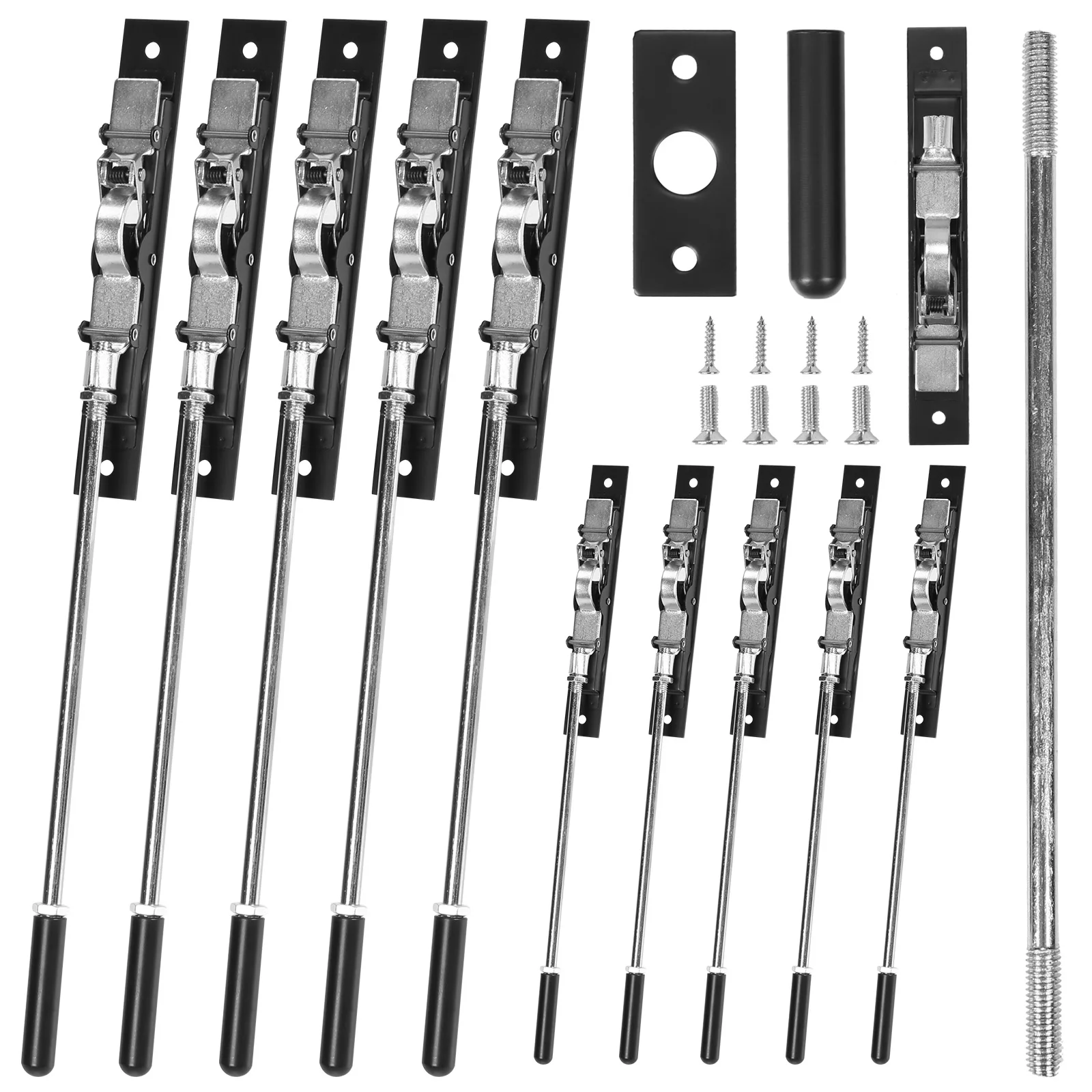 

10 шт. аварийных дверных замков с ручкой-стержнем, скрытая защелка 10 дюймов для композитных/деревянных/двустворчатых дверей