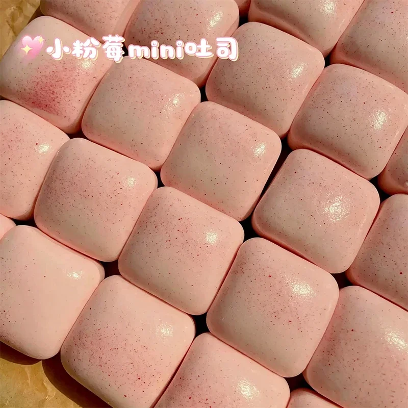 Neue Squishy Mini-Toast-Quetsch-Fidget-Spielzeuge Lustige Langsam Zurückfedernde Stressbälle ASMR Sensorisches Stressabbau-Fidget-Spielzeug Geschenke für Erwachsene – Detail 3