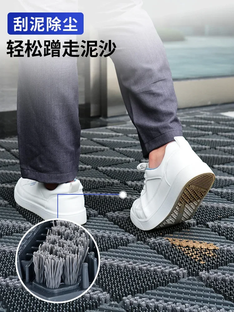 Outdoor floor mat, entrance door foot anti slip, entrance plastic commercial waterproof carpet