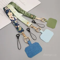 Mobile Phone Lanyard Short Wrist Style Painted Lanyard Clip Style Phone Case Universal Simple Rope Phone Strap Anti Loss Lanyard