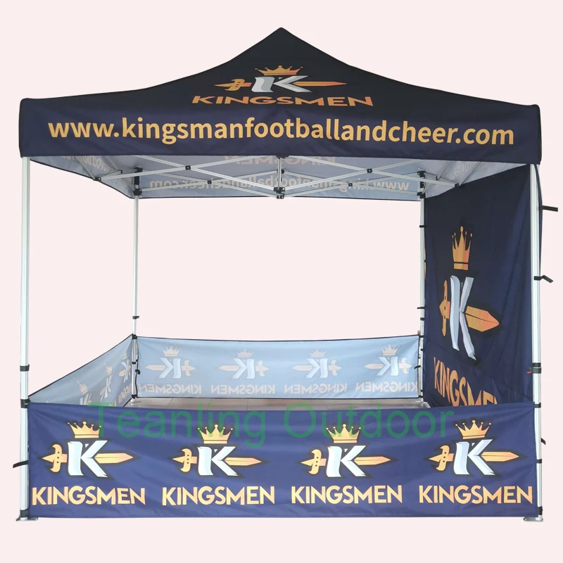 10*10 Feet Beach Tent Sun Shelter Customized Color Logo Printing Barnum 3x3 Pliable Roof Top Tent Aluminum Pole Outdoor New