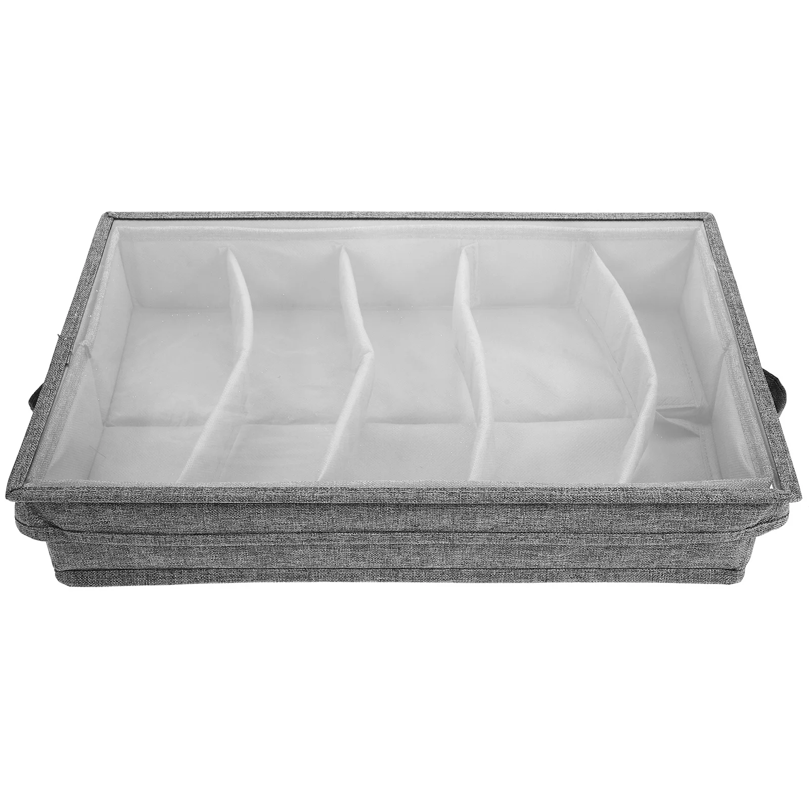 

Portable Flatware Storage Box Detachable Foldable Cutlery Organizer Compact Utensil Case Multi-Grid Storage for Kitchen Travel