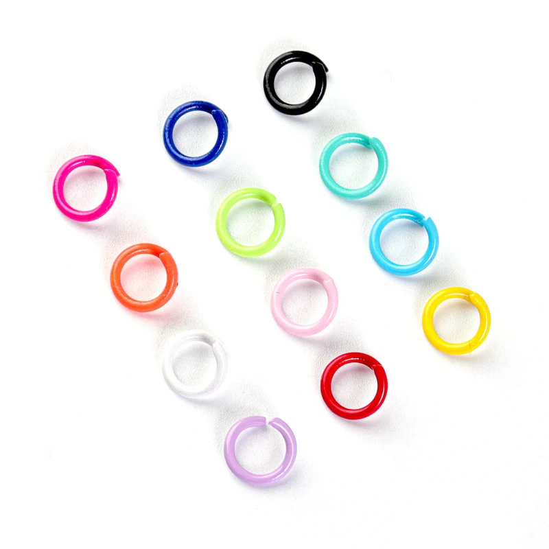 

100 Pcs/lot Iron Open Jump Rings Colorful Split Jump Rings Metal Opening Single Loops Jump Rings For Jewelry Making Accessories