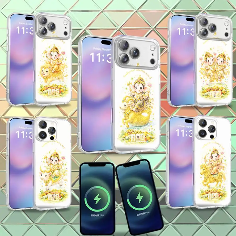 

constellation Ganesh Elephant God Phone Case For iPhone 16,14,11,17,13,15,12Air,Plus,Pro,Max,Mini Frosted for Magnetic Wireless