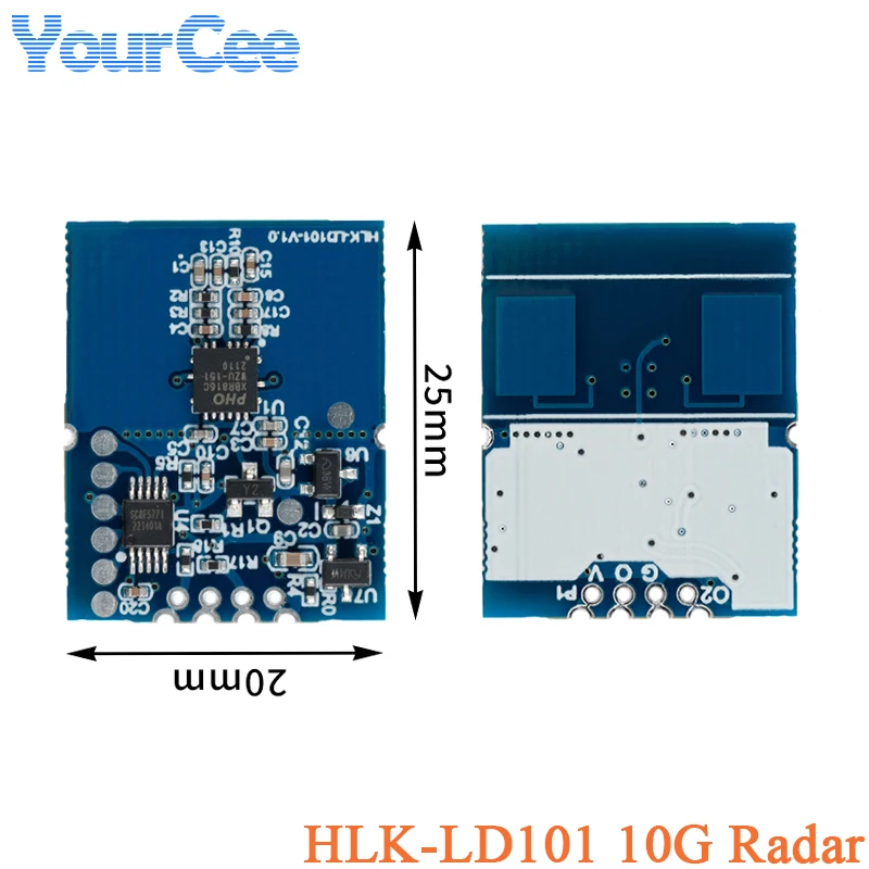 10pcs/1pc LD101 10G Radar Switch Human Movement Motion Sensor Module HLK-LD101 Microwave Radar Switch Detection Intelligent