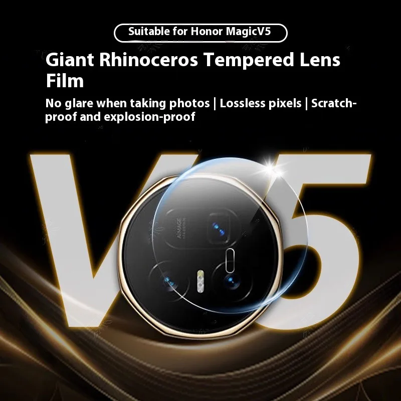 3-1Pcs 9H Claer Camera Cover Lens Tempered Glass For Honor Magic V5 Back Camera Screen Lens Protector For Honor Magic V5