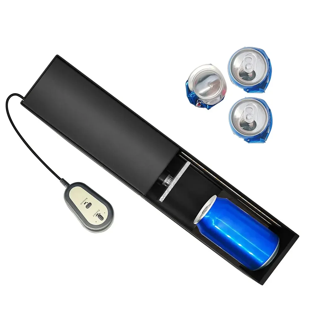 Home Using Portable Mini Electric Can Crusher For Recycling 12Oz 16Oz Aluminum Cola Cans And Plastic Water Bottle Crusher