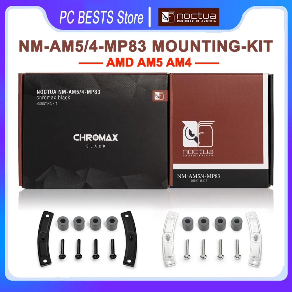 

Noctua NM-AM5-4-MP83 MP78 Mounting-kit AMD-AM5-AM4 Mounting Bracket Upgrade Most Noctua CPU Cooler AM5 AMD AM4 Platform