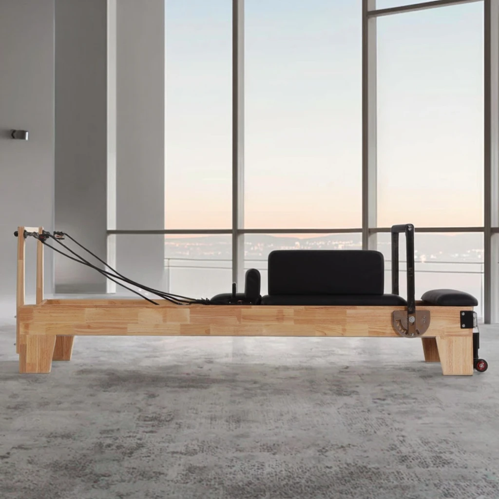 

High Quality CE Certified Oak Wood Pilates Reformer DEREN DR-H88-F 3-Year Warranty OEM ODM