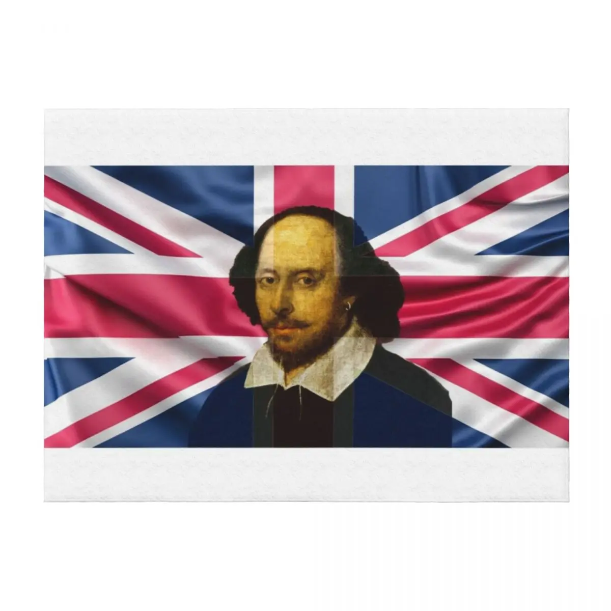 

British Flag - William Shakespeare Throw Blanket warm winter funny gift Bed Fashionable Weighted Blankets