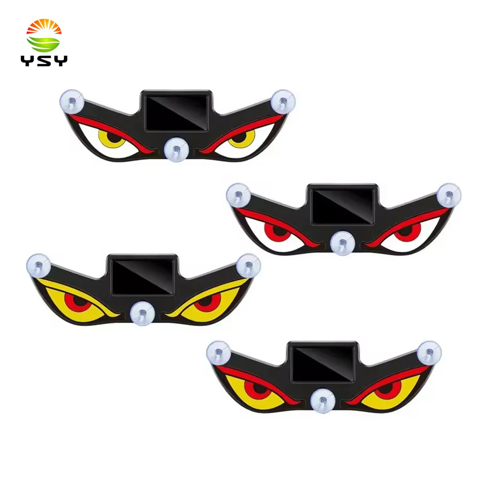 

Solar Devil Eye Car Dynamic Expression LED Light Demon's Eye With Suction Cup Rechargeable Ambience Lamp Decoration