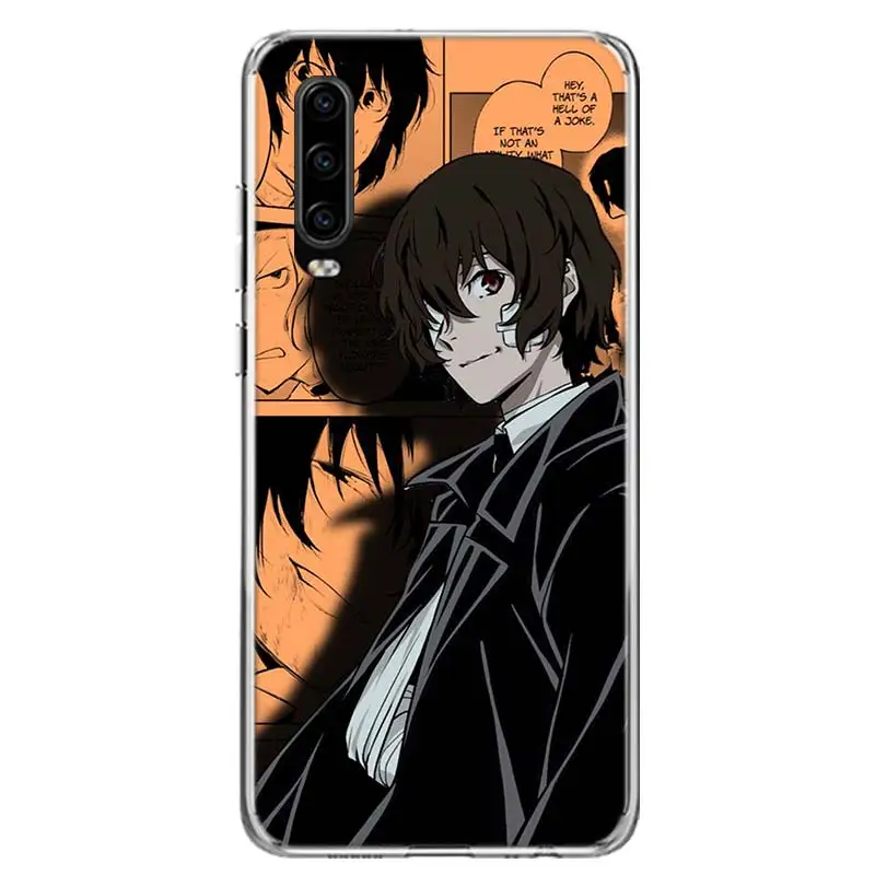 Bungo Stray Dogs Manga Case Phone Cover for Huawei P30 Lite P40 P20 P10 Mate 10 20 Pro P Smart Z 2019 Y5 Y6 Y7 Y9S Trend Fundas