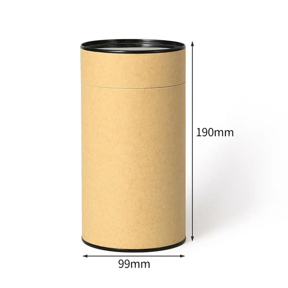 Fashion Multiple Sizes Packaging Boxes Kraft Paper Cardboard Storage Box Crafts Cylindrical Containers Jars For Women Girls