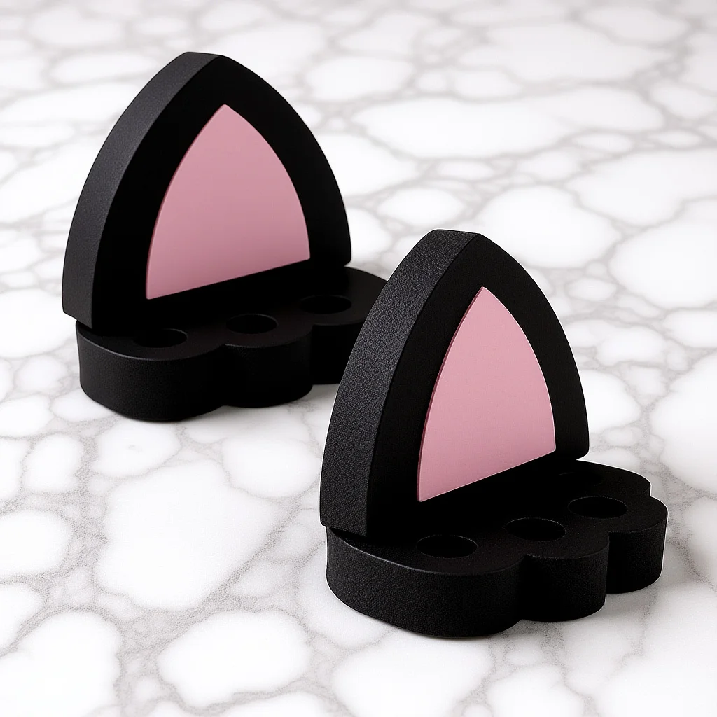 

1Pair Cute Cat Ear Decoration Car Exterior Accessories Unique 3D Roof Styling Decor for Car Body Personalization