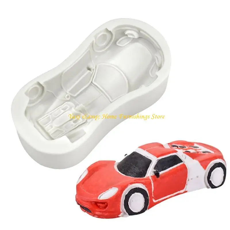 W8EA Mousse Moulds Chocolate Mould Candy Molds Simulation Sports Car Shaped Baking Tools Silicone Material Baking Accessories