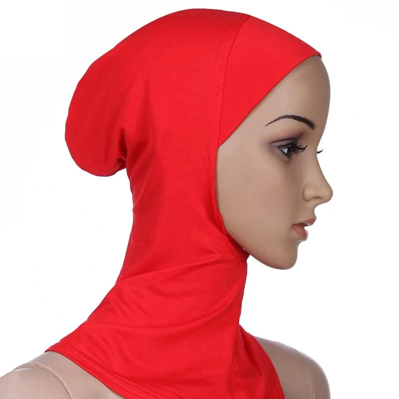 Instant Jersey Hijab Solid Undercap Hijabs For Woman Muslim Women Hijab Inner Cap Full Cover Head Wraps Scarf Islam Turban Hat