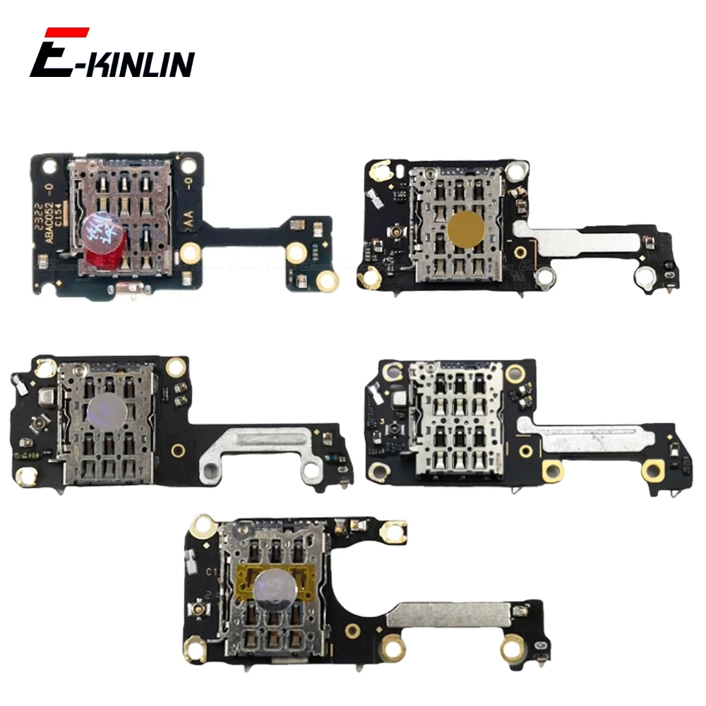 Sim Card Socket Holder Slot Tray Reader Container Connector Board Flex Cable For OPPO Find X2 Neo X3 X5 X6 X7 Pro 5G N3 Flip N5