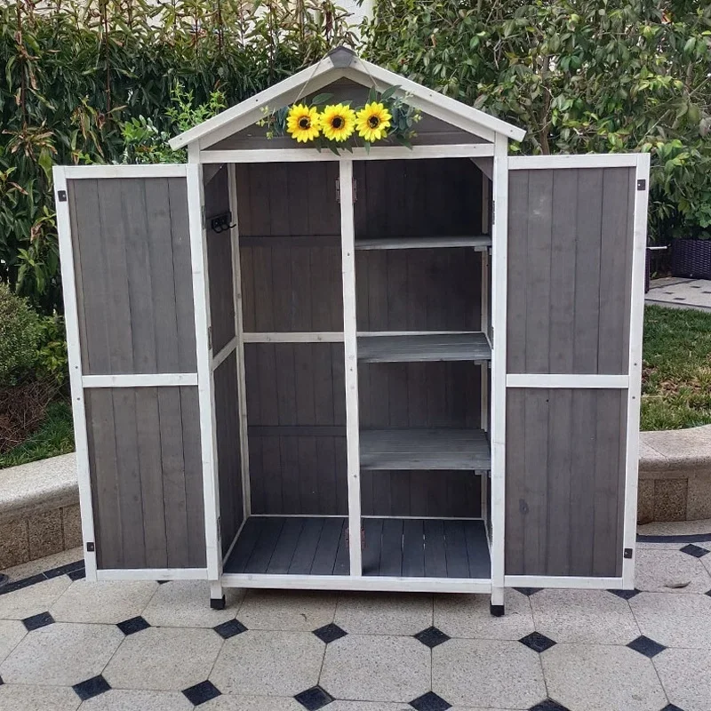 2026 Hot Selling Home Balcony Garden Outdoor Storage Cabinet Locker Storage Cabinet Miscellaneous Tool Cabinet