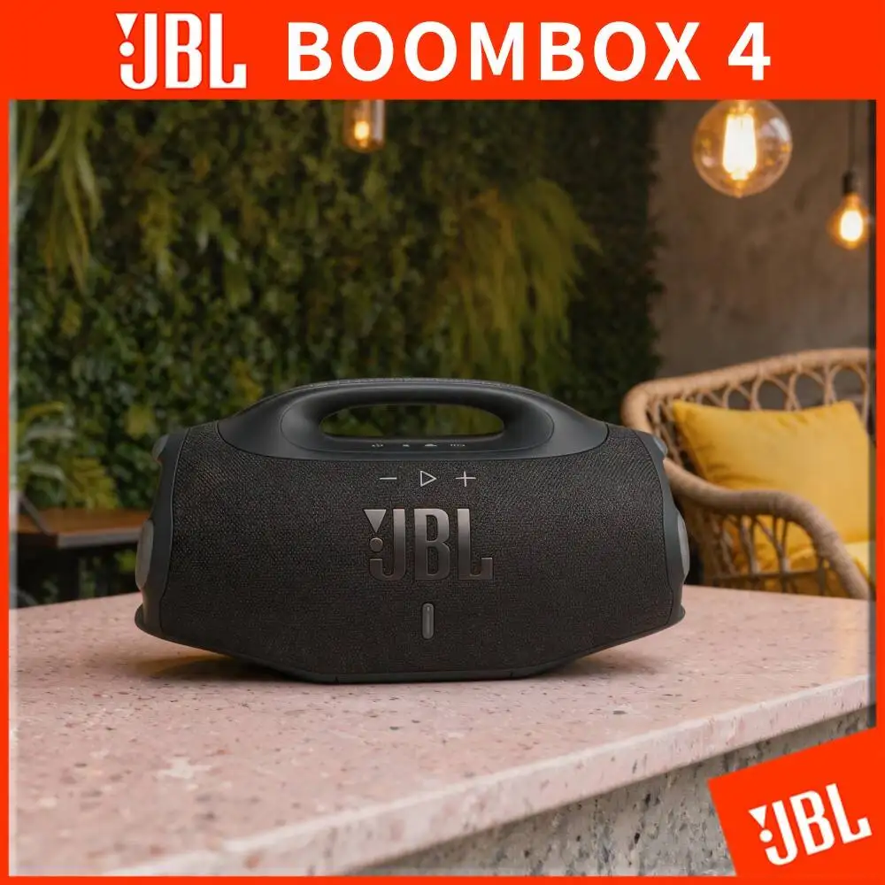 JBL Boombox 4 Bluetooth Portable Speaker IP68 Waterproof Dustproof 34H Playback Heavy Bass For Camping Picnic Beach Road Trip