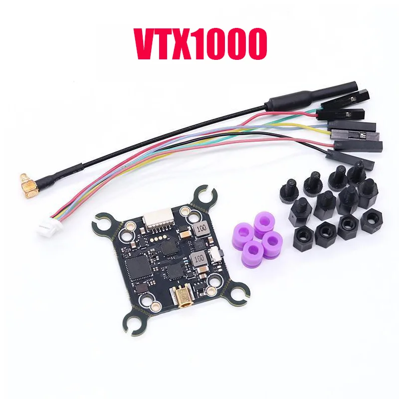 

B-CUBE 5.8G 1000мВт 48-канальный видеопередатчик (VTX) с входным напряжением 7-26В, мощность 25-1000мВт для FPV-дронов и радиоуправляемых самолетов дальнего радиуса действия