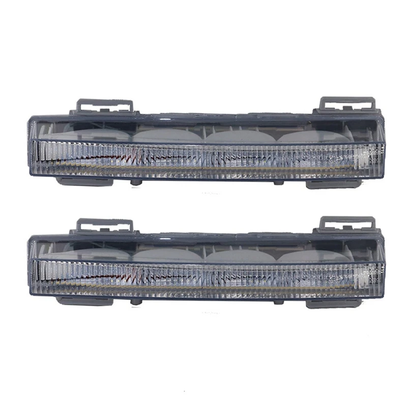 2X For Mercedes Benz W166 ML350 ML400 X204 GLK350 2012-2015 Car Front LED Daytime Running Light DRL Fog Lamp 2049065501