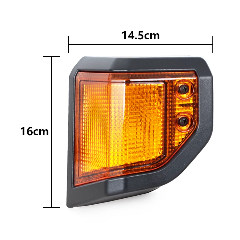 Car Plastic casing for front width indicator and turn signal lights For Toyota Land Cruiser 70 Series 2024 without light bulb